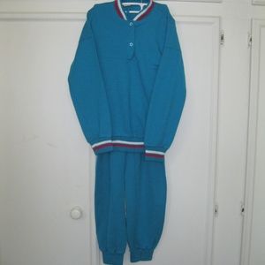 Vintage Oshman's "warm up" suit, blue, NWOT, Sz XS